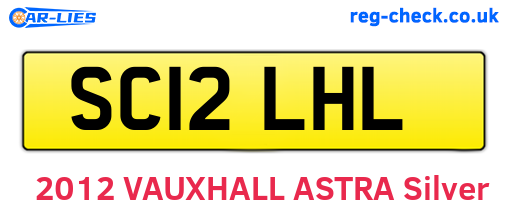 SC12LHL are the vehicle registration plates.