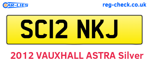 SC12NKJ are the vehicle registration plates.