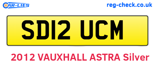 SD12UCM are the vehicle registration plates.