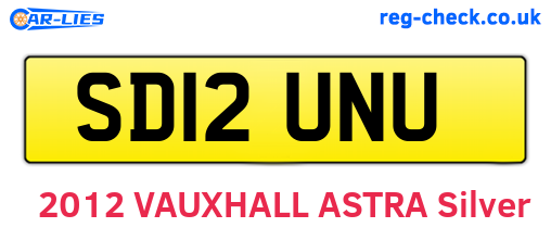 SD12UNU are the vehicle registration plates.