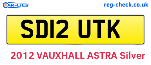 SD12UTK are the vehicle registration plates.