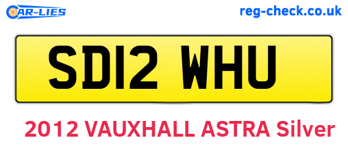 SD12WHU are the vehicle registration plates.