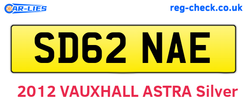 SD62NAE are the vehicle registration plates.