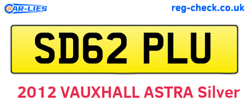 SD62PLU are the vehicle registration plates.