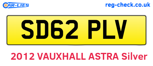 SD62PLV are the vehicle registration plates.