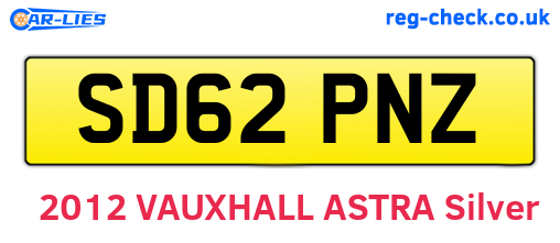 SD62PNZ are the vehicle registration plates.