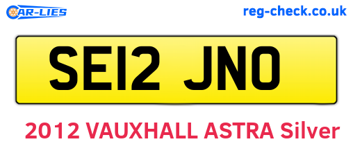 SE12JNO are the vehicle registration plates.