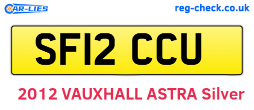 SF12CCU are the vehicle registration plates.