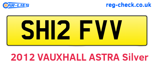SH12FVV are the vehicle registration plates.