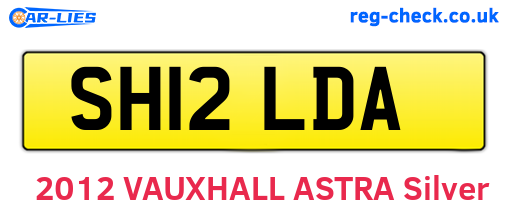 SH12LDA are the vehicle registration plates.