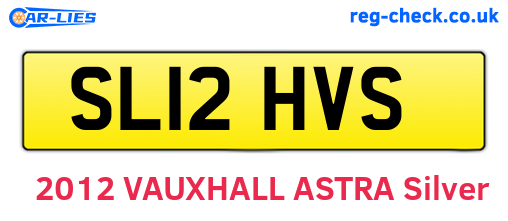 SL12HVS are the vehicle registration plates.