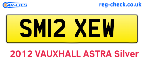 SM12XEW are the vehicle registration plates.