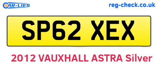 SP62XEX are the vehicle registration plates.