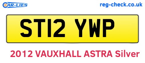 ST12YWP are the vehicle registration plates.