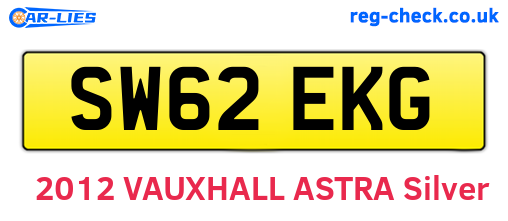 SW62EKG are the vehicle registration plates.