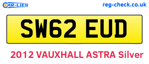 SW62EUD are the vehicle registration plates.