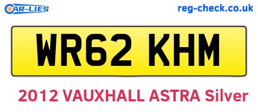 WR62KHM are the vehicle registration plates.