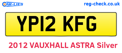 YP12KFG are the vehicle registration plates.