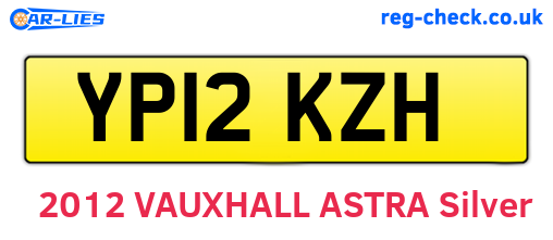 YP12KZH are the vehicle registration plates.