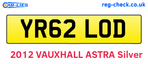 YR62LOD are the vehicle registration plates.