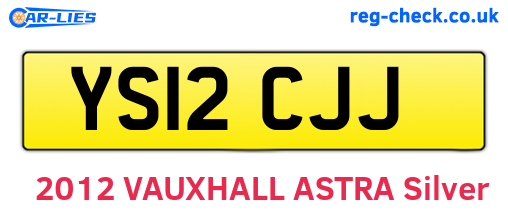 YS12CJJ are the vehicle registration plates.