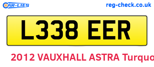 L338EER are the vehicle registration plates.