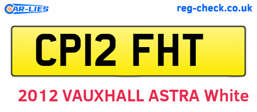 CP12FHT are the vehicle registration plates.