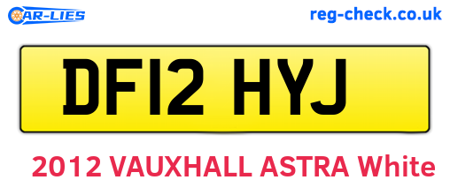DF12HYJ are the vehicle registration plates.