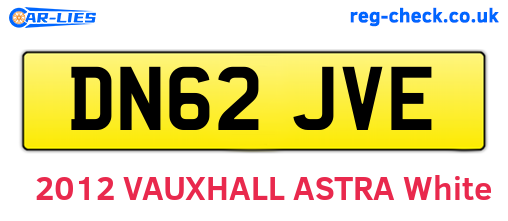 DN62JVE are the vehicle registration plates.
