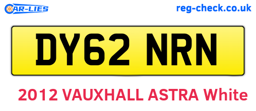 DY62NRN are the vehicle registration plates.