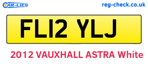 FL12YLJ are the vehicle registration plates.
