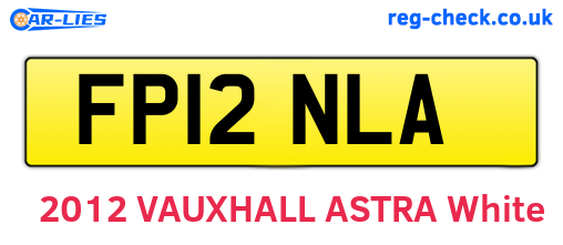 FP12NLA are the vehicle registration plates.