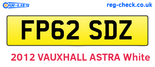 FP62SDZ are the vehicle registration plates.