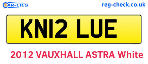 KN12LUE are the vehicle registration plates.