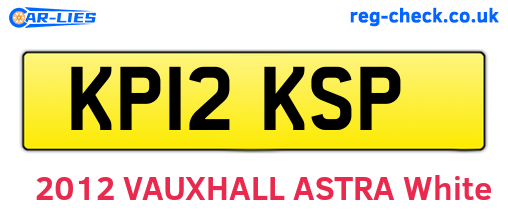 KP12KSP are the vehicle registration plates.