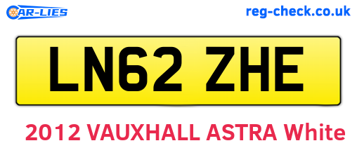 LN62ZHE are the vehicle registration plates.