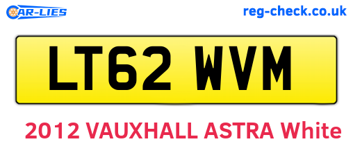LT62WVM are the vehicle registration plates.