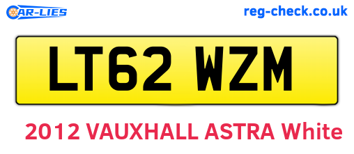 LT62WZM are the vehicle registration plates.