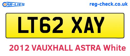 LT62XAY are the vehicle registration plates.