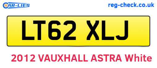 LT62XLJ are the vehicle registration plates.