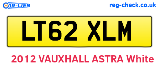 LT62XLM are the vehicle registration plates.