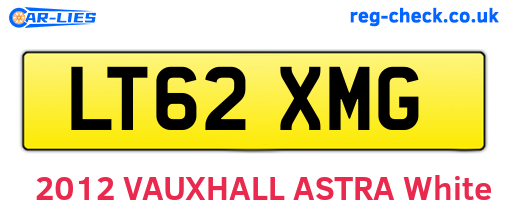 LT62XMG are the vehicle registration plates.
