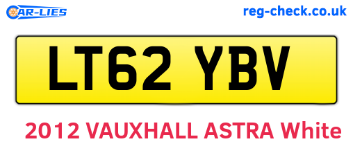 LT62YBV are the vehicle registration plates.