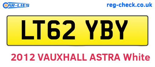 LT62YBY are the vehicle registration plates.