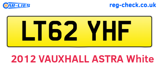 LT62YHF are the vehicle registration plates.