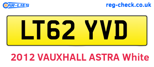 LT62YVD are the vehicle registration plates.
