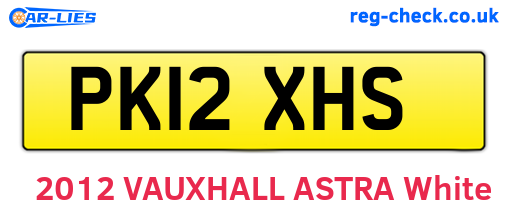 PK12XHS are the vehicle registration plates.
