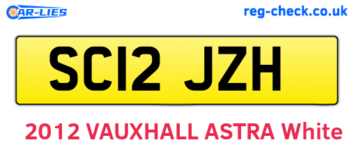 SC12JZH are the vehicle registration plates.