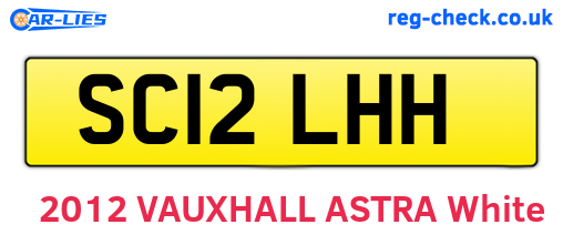 SC12LHH are the vehicle registration plates.