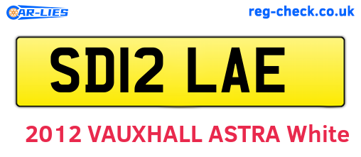 SD12LAE are the vehicle registration plates.